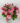 Bukiet z różową eustomą, różami i gipsówką